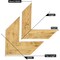 Ekena Millwork 13"W x 16"H x 3/4"D Vintage Farmhouse 3 1/2" Chevron, Barnwood Decor Collection, Driftwood Blue DECR13X16X075CHVBU - alternate 2